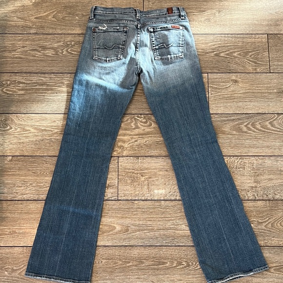 Stylish Blue Flare Women's Jeans - Picture 3 of 7